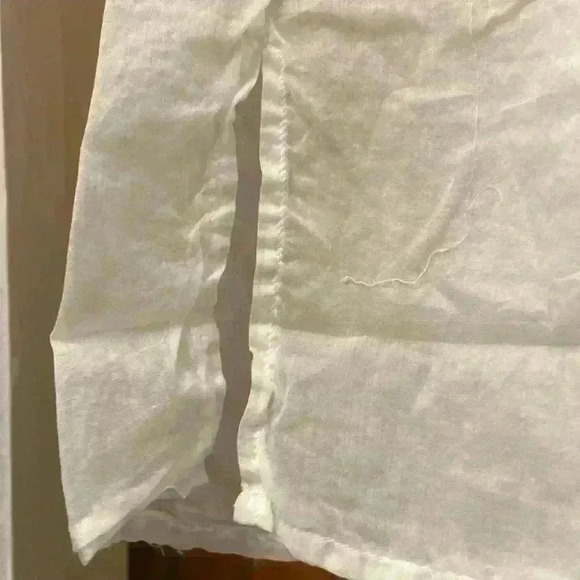 Kristense Du Nord Blouse/Coverup Size-3 Sheer Fabric In White NWT - Picture 5 of 9